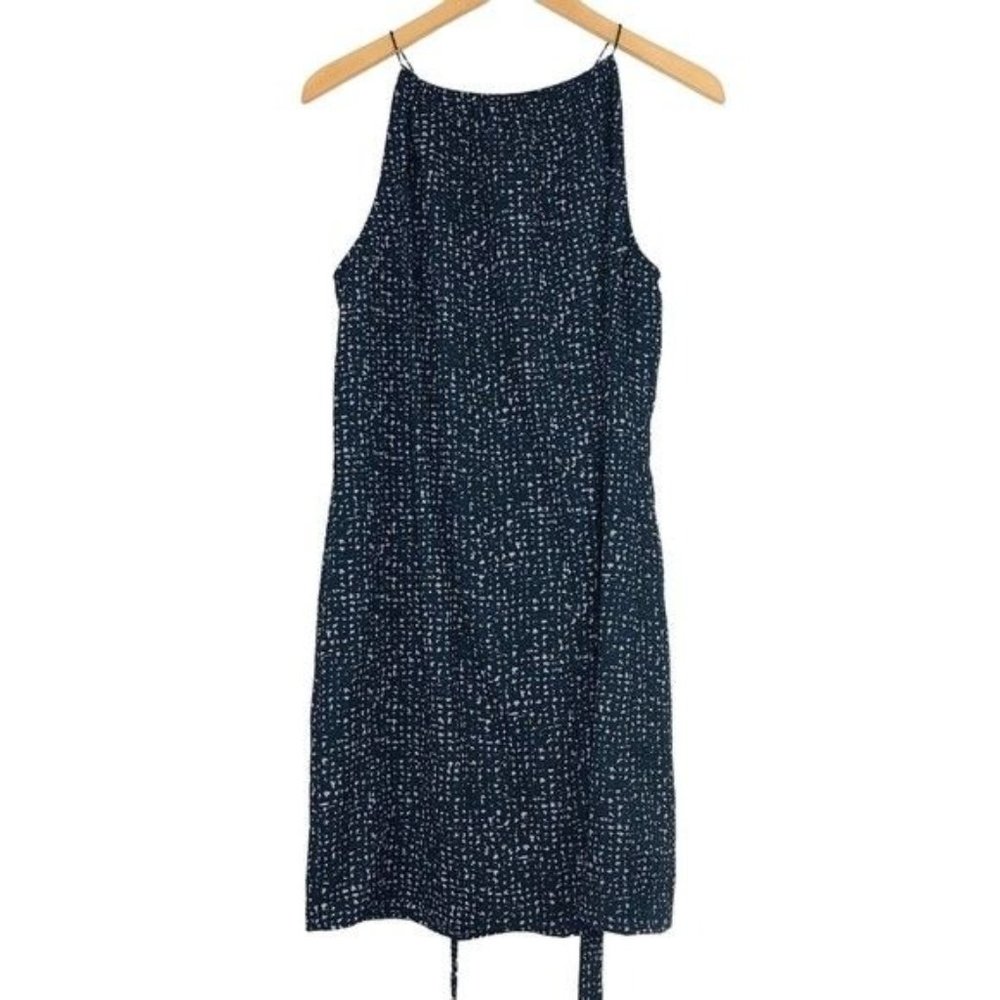 DKNY Abstract Print Halter Neck Dress Size Large